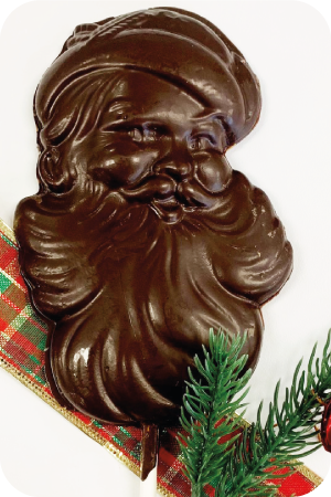 Large Chocolate Santa Pops