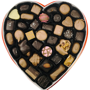 16 oz. Heart Shaped Chocolate Gift Box